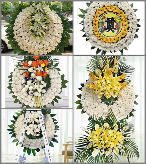 湖南永州祁阳县肖家镇九泥村花圈速递